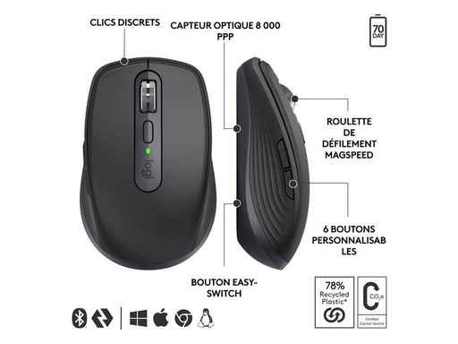 [1580690] Logitech Souris portable MX Anywhere 3s
